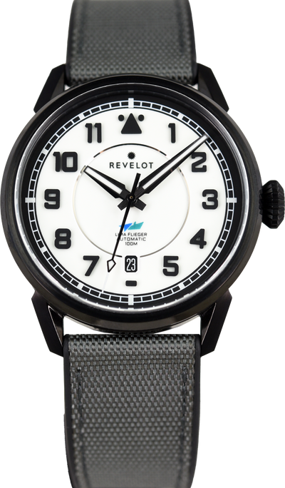 Revelot LIMA Flieger White Lume Grade 5 Titanium DLC (Pre-owned)