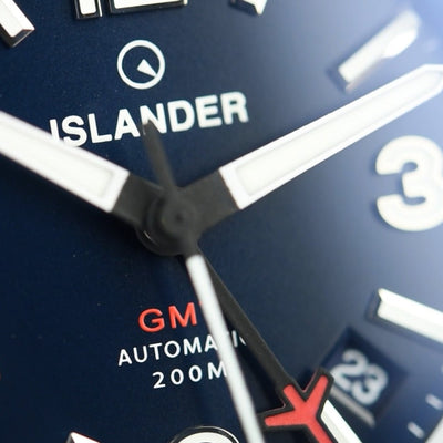 Islander Watch Republic Traveler GMT Blue Dial #ISL-238 (Pre-owned)