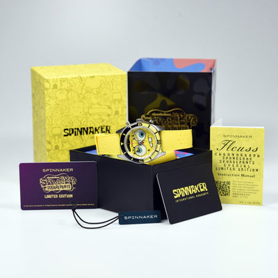 Spinnaker Fleuss Chronograph SpongeBob SquarePants Eyedial SP-5154-01 Limited Edition (Pre-owned)