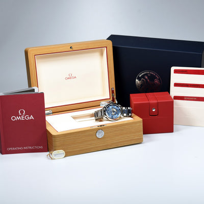 Omega Seamaster Aqua Terra GMT Worldtimer Summer Blue 220.10.43.22.03.002 (Pre-owned)