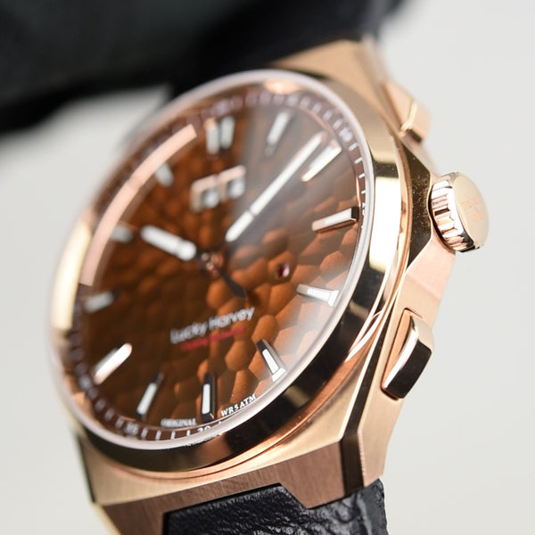 Lucky Harvey Sound Of Nature Big Date Rose Gold Hammer Chiming Limited Edition (Pre-owned)