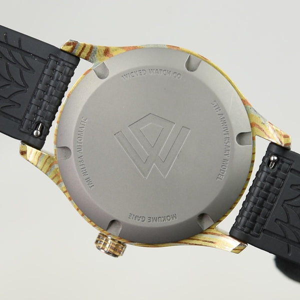 Wicked Watch Anniversary Flieger Mokume Gane Tiger Eye (Pre-Owned)