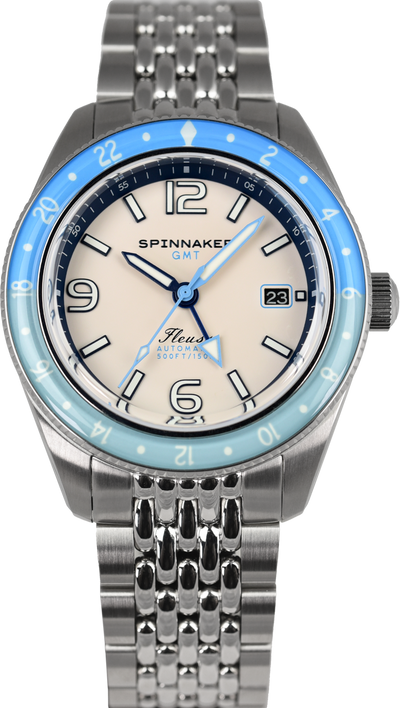 Spinnaker Fleuss GMT Automatic Moon White SP-5120-22 (Pre-owned)