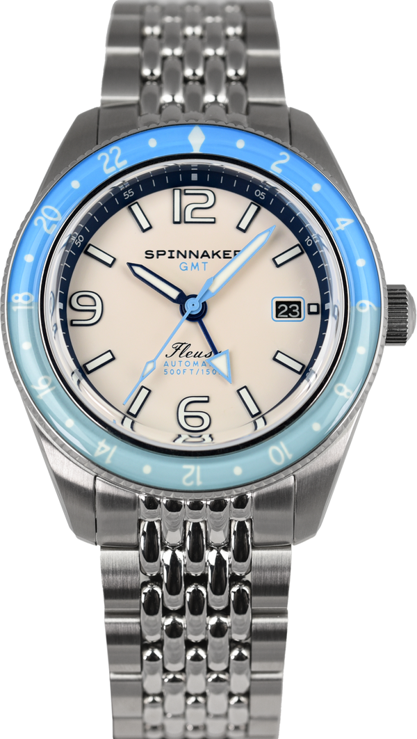 Spinnaker Fleuss GMT Automatic Moon White SP-5120-22 (Pre-owned)