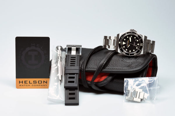 Helson Shark Diver 40 Steel Black (Pre-owned)