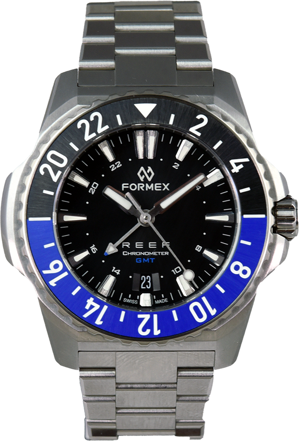 Formex REEF GMT Black and Blue Bicolor Ceramic Bezel (Pre-owned)