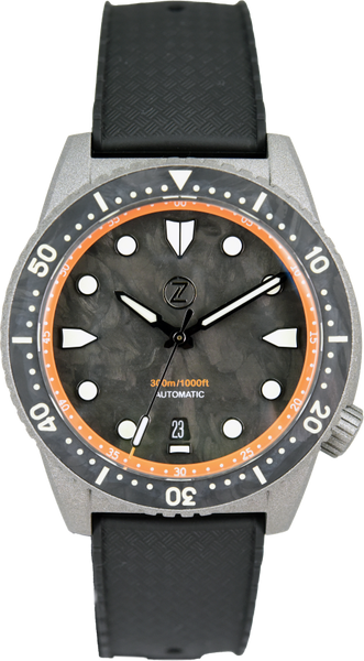 Zelos Mako Diver Cerakote Carbon (Pre-owned) - SeriousWatches.com