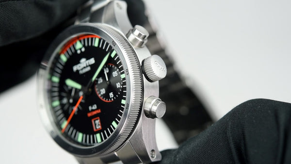 Fortis Flieger F-43 Bicompax Bracelet (Pre-owned)