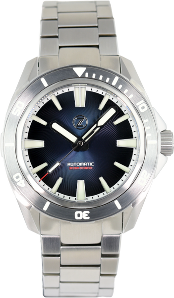 Zelos Swordfish Steel Helical Blue NH35 (Pre-owned