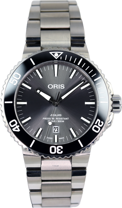 Oris Aquis Titanium Date 01 733 7730 7153-07 8 24 15PEB (Pre-owned)