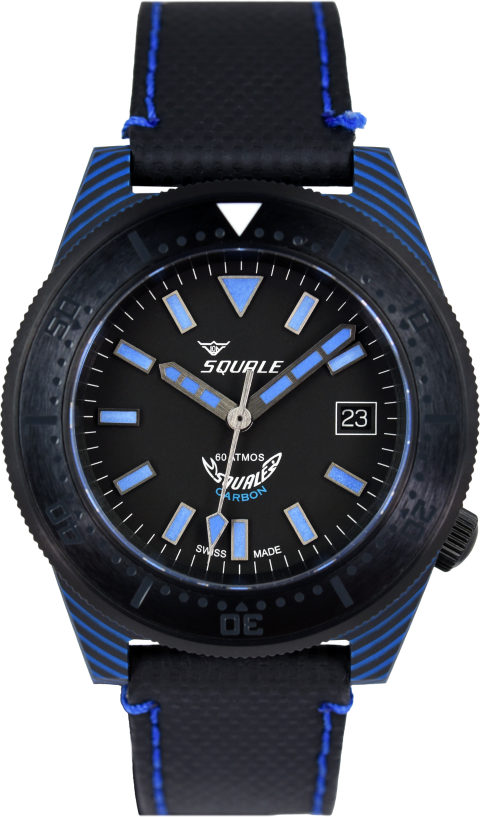 Squale 60 Atmos T-183 Carbon Blue T183BL (Pre-owned)
