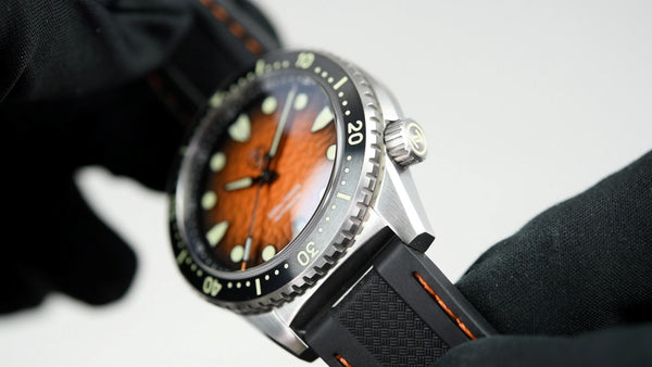 Zelos Mako Diver Hammered Orange (Pre-owned)