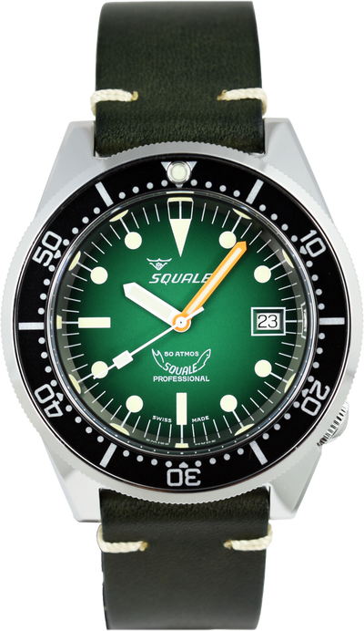 Squale 50 Atmos Green 1521 1521PROFGR.PVE (Pre-owned)