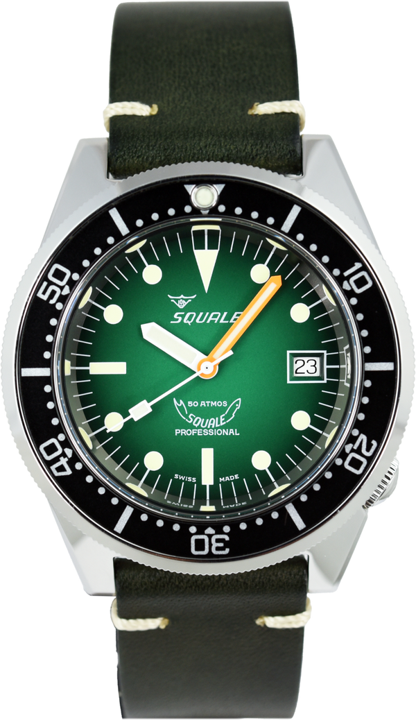 Squale 50 Atmos Green 1521 1521PROFGR.PVE (Pre-owned)