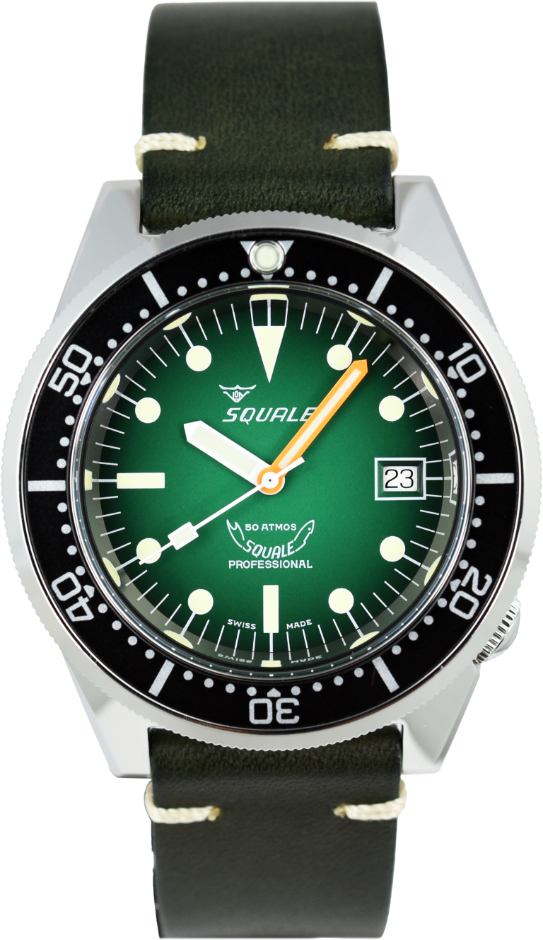 Squale 50 Atmos Green 1521 1521PROFGR.PVE (Pre-owned)