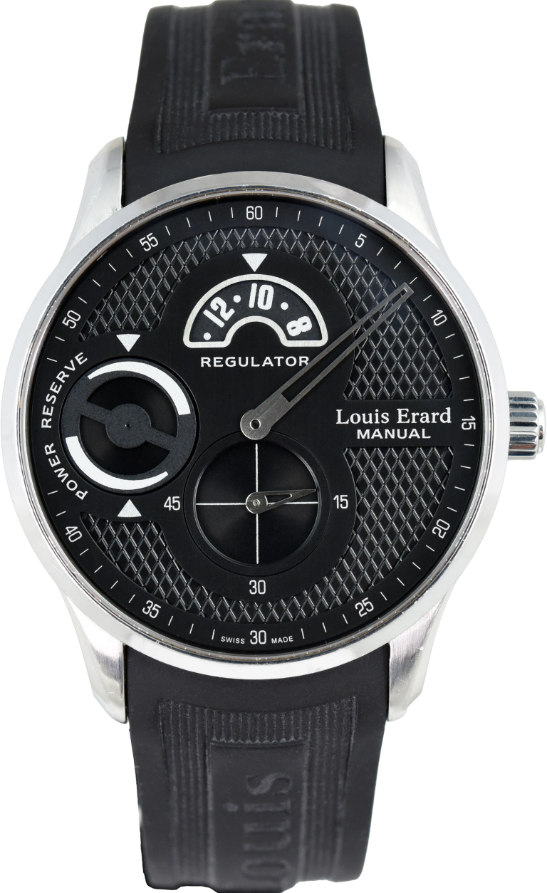 Louis Erard 1931 Regulator Black 54209AS12.BDE03 Pre owned SeriousWatches