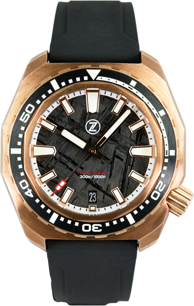 Zelos Hammerhead V3 Bronze Graphite Meteorite Pre owned SeriousWatches