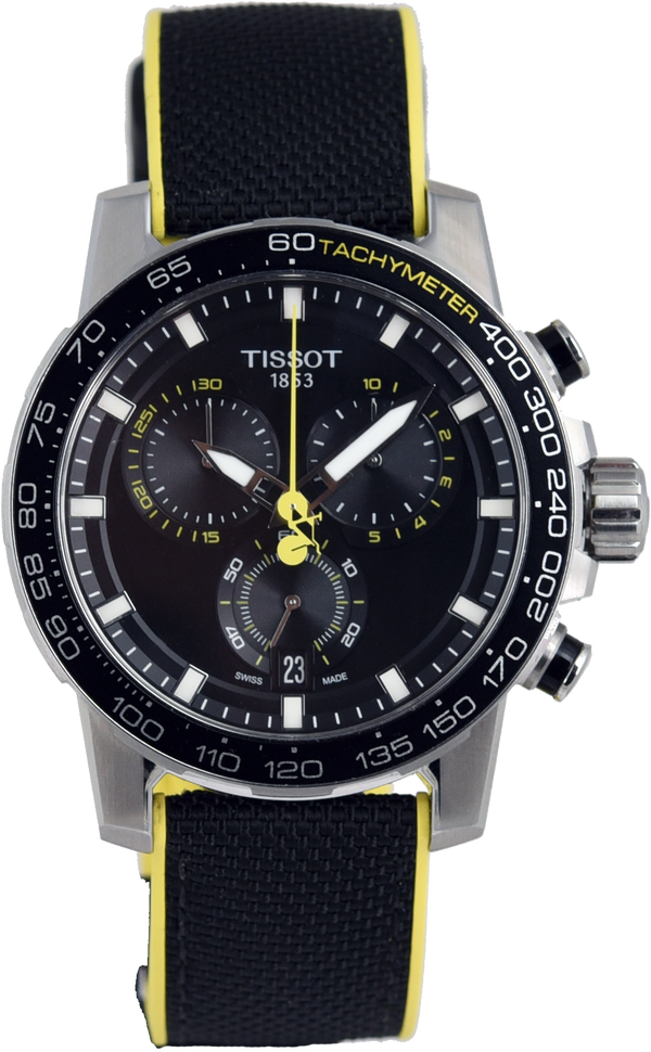 Orologio Tissot Supersport Chrono Uomo Blu T125.617.17.051.03 - Bracciale In Tessuto