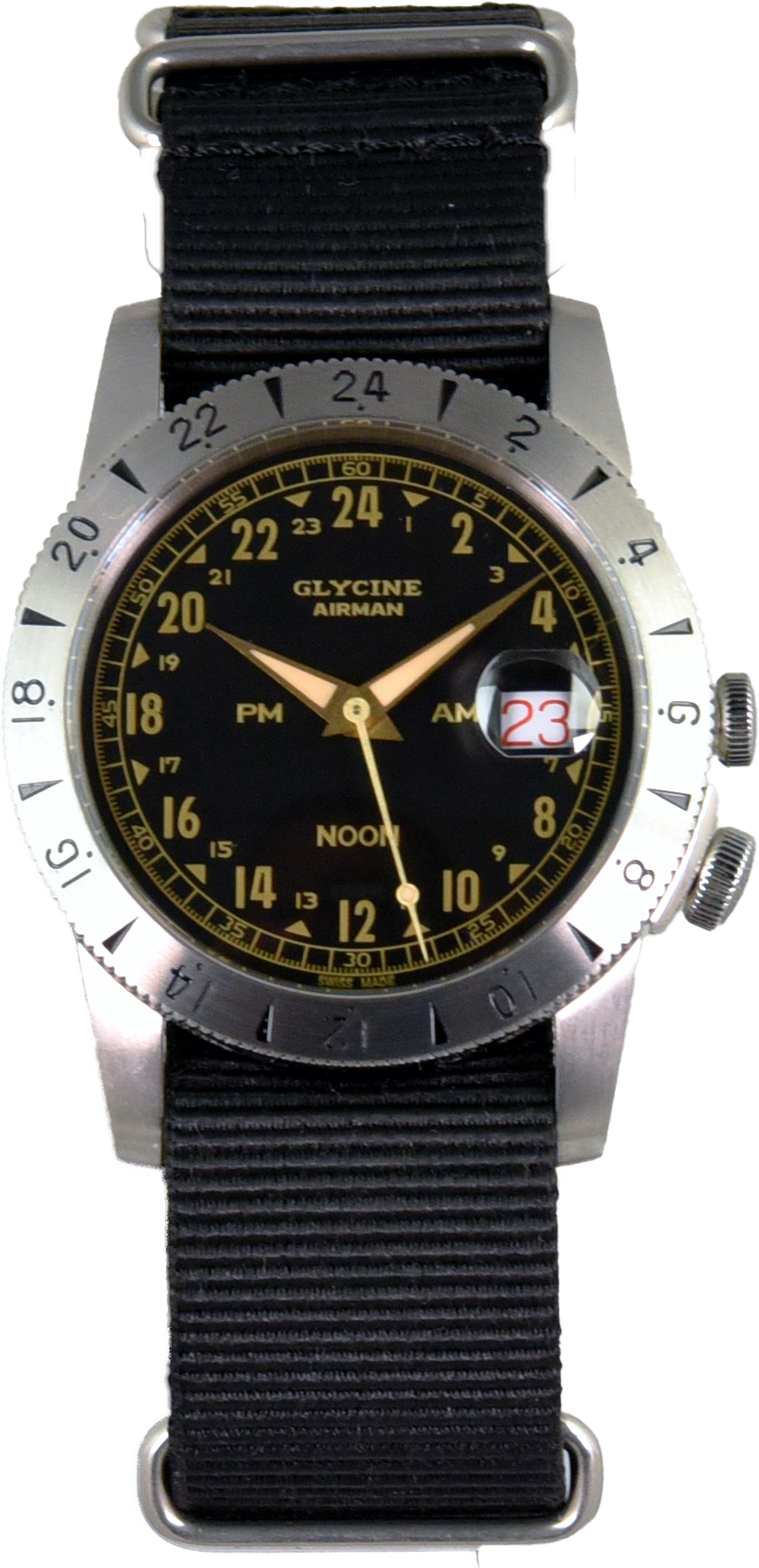 Glycine Airman Vintage NOON Purist 40 GL0377 (Pre-owned)