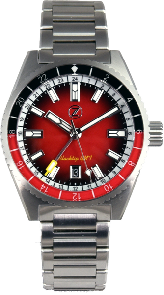 Zelos Blacktip GMT Crimson Red (Pre-owned) - SeriousWatches.com