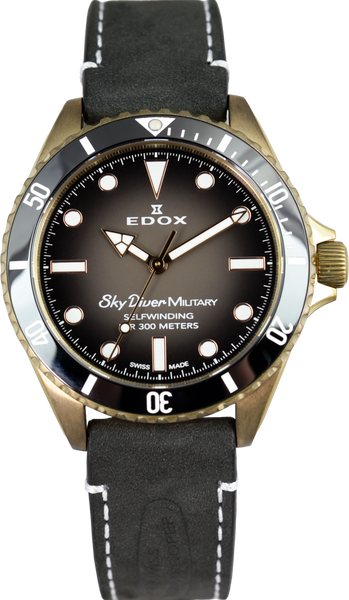 Edox SkyDiver Military Limited Edition 80115 BRZN NDR (Pre-owned