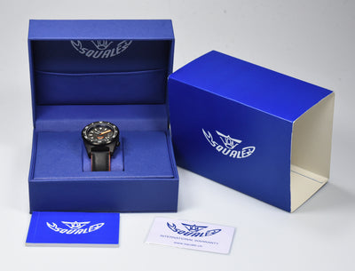 Squale 60 Atmos T-183 Forged Carbon Orange T183AFCOR.RLOR (Pre-owned)