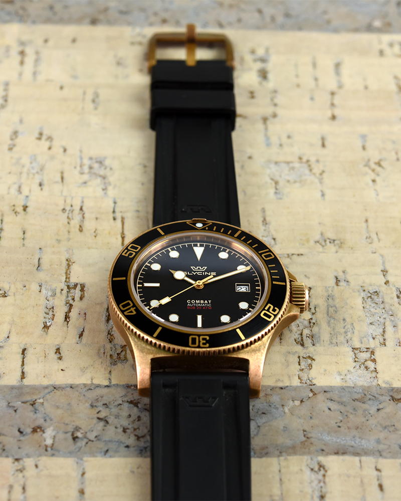 Glycine Combat Sub 42mm Bronze GL0322 Pre owned SeriousWatches