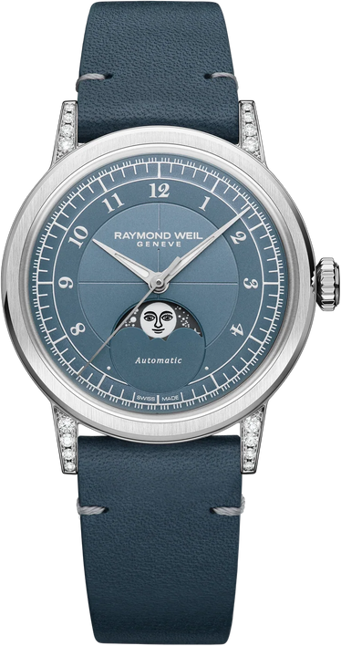 Raymond Weil Millesime Moon Phase 35mm Diamonds 2145-SCS-05511