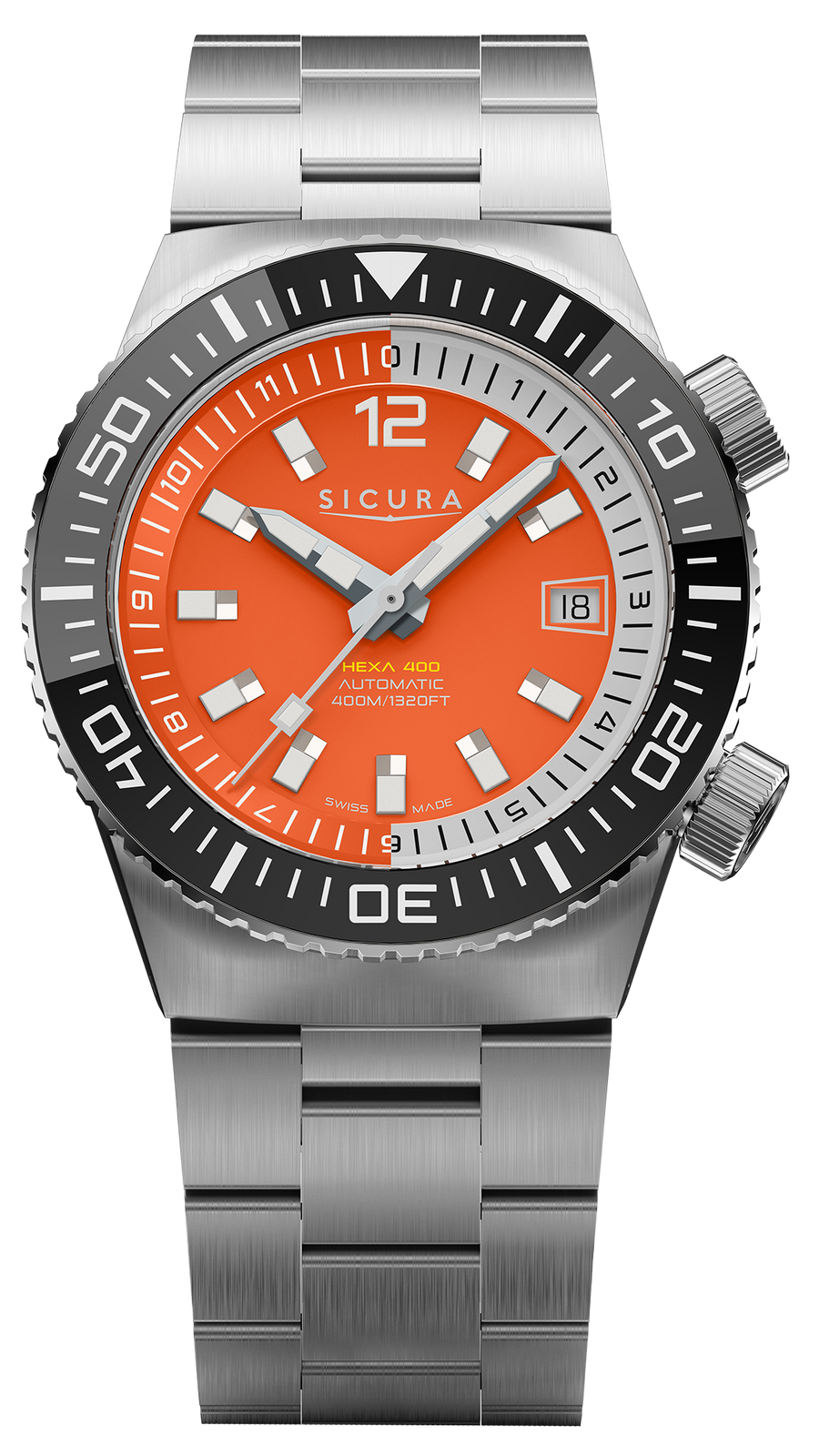 Sicura HEXA 400 Orange H400.SS.A.40ATM.03.SS