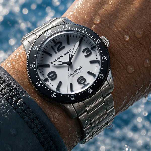 Spinnaker x Islander Croft 39mm Tactical Dawn White SP-5192-LIW44