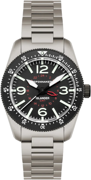 Spinnaker x Islander Croft 39mm Tactical GMT Cinder Design SP-5193