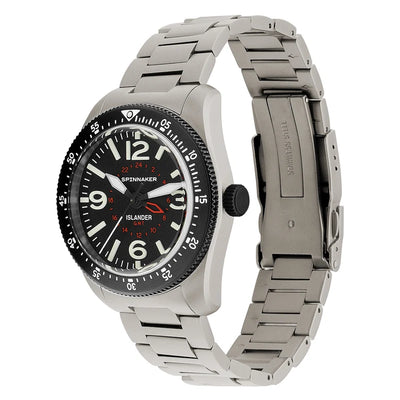 Spinnaker x Islander Croft 39mm Tactical GMT Cinder Design SP-5193-LIW11