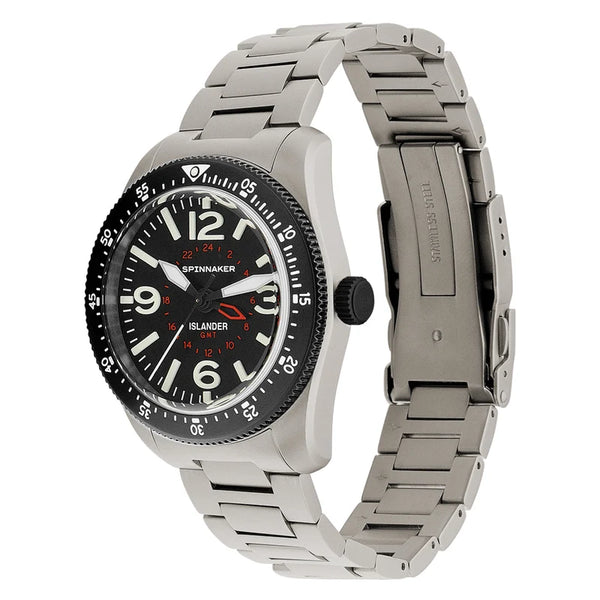 Spinnaker x Islander Croft 39mm Tactical GMT Cinder Design SP-5193-LIW11
