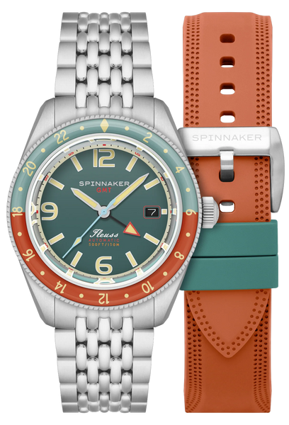 Montre Automatique Spinnaker Fleuss GMT Homme - Réf. SP-5120-11, Boîtier 43mm, étanche 15ATM - Neuve Avec Boîte