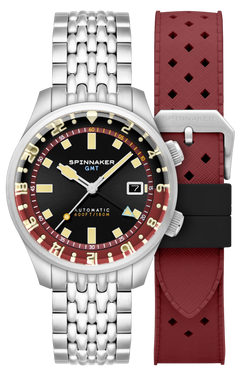 最終値下げ‼️ 美品‼️ SPINNAKER BRADNER Amazon.com: Spinnaker Mens 42mm Bradner Automatic Petrol Black 3