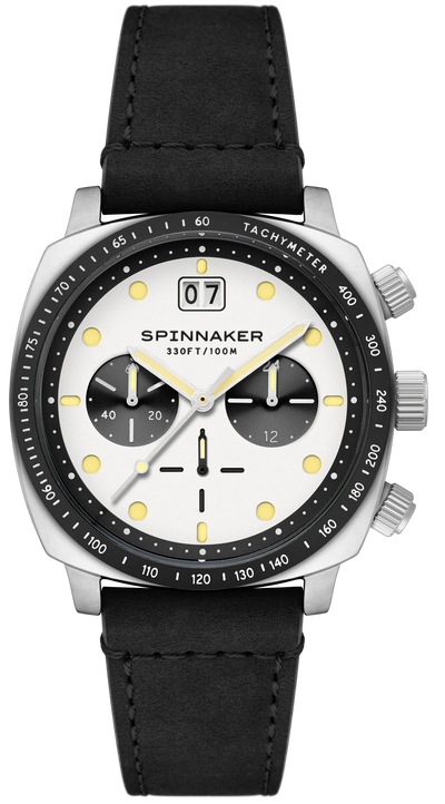 Spinnaker Hull Chronograph Panda White SP-5068-07
