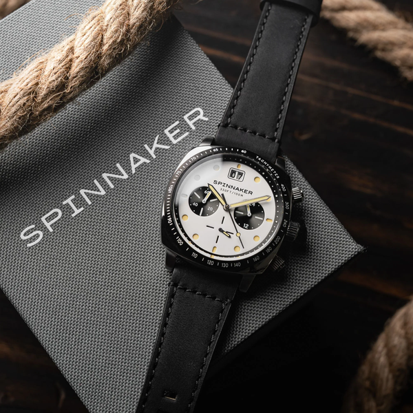 Spinnaker Hull Chronograph Panda White SP-5068-07