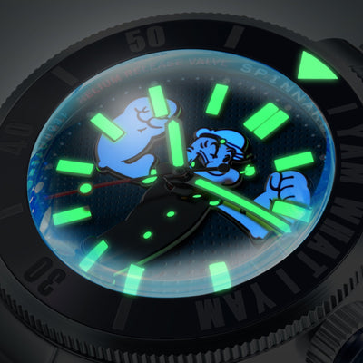 Spinnaker Piccard Buoy Blue Popeye Forearm Fury Limited Edition SP-5173-22