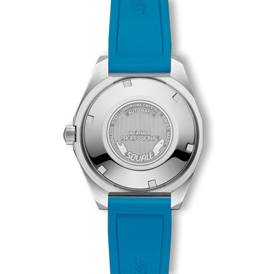 Squale Matic S Light Blue Mosaic Rubber MATICLBWLB.MRLB