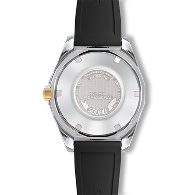 Squale Matic S Two-Tone Mosaic Rubber MATICGBKBK.MRBK