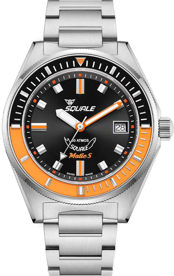 Squale Matic S Orange Bracelet MATICBKOBK.SSBX