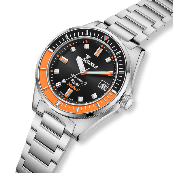 Squale Matic S Orange Bracelet MATICBKOBK.SSBX