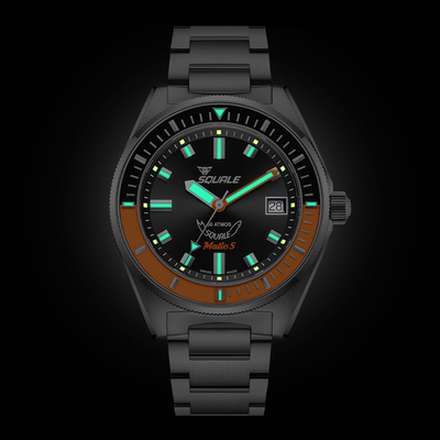 Squale Matic S Orange Bracelet MATICBKOBK.SSBX