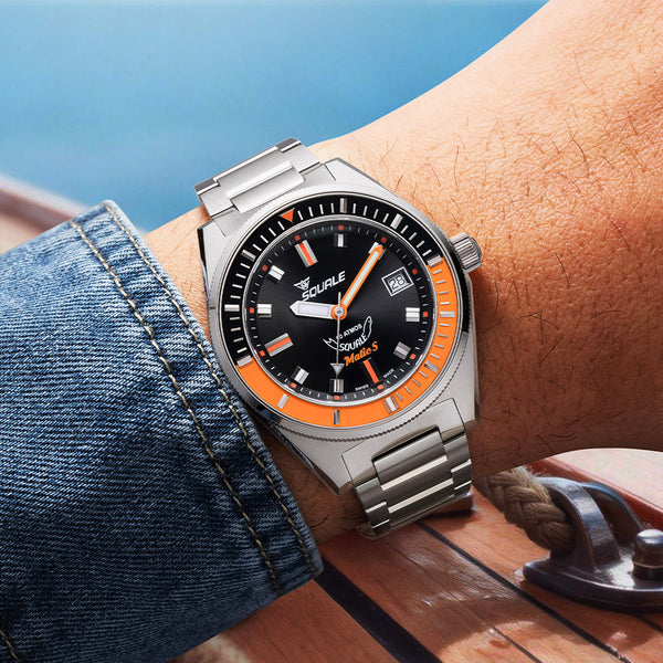 Squale Matic S Orange Bracelet MATICBKOBK.SSBX