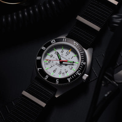 Marathon 41mm Arctic Steel Navigator Automatic Nylon DEFSTAN SSNAV-D Auto WW194030SS