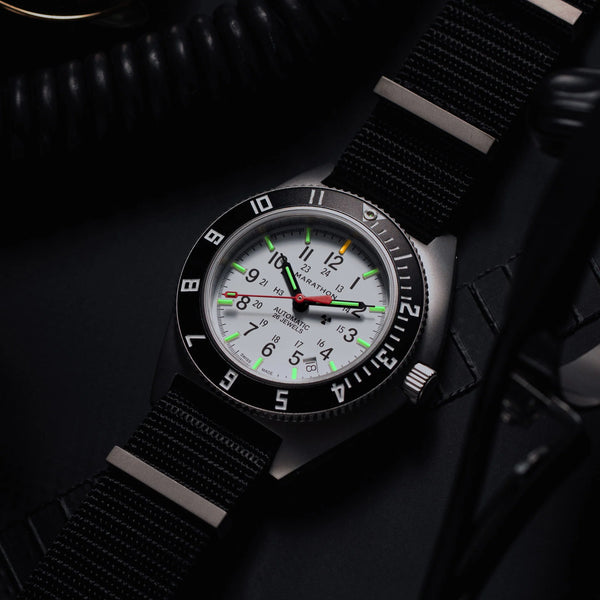 Marathon 41mm Arctic Steel Navigator Automatic Nylon DEFSTAN SSNAV-D Auto WW194030SS