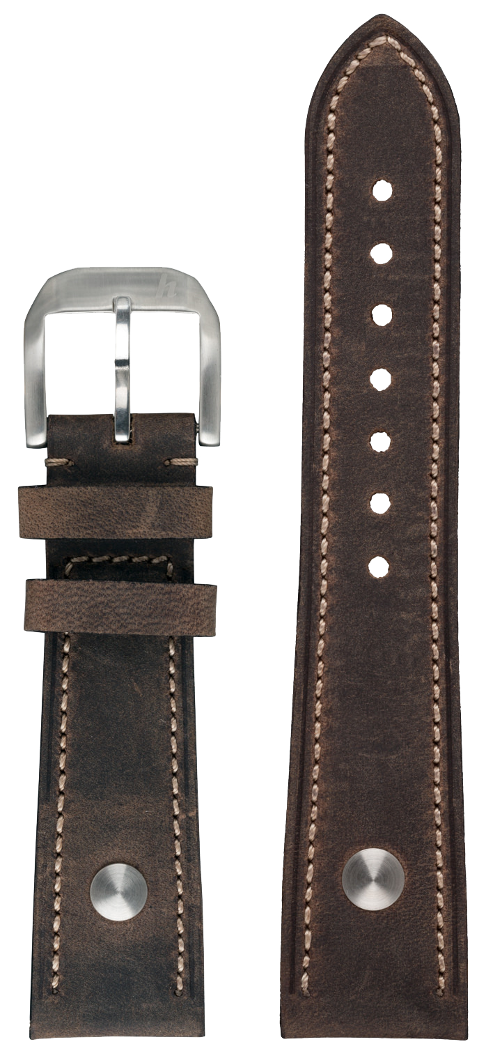 Hanhart Brown Leather Strap 20mm 9920.0110-02