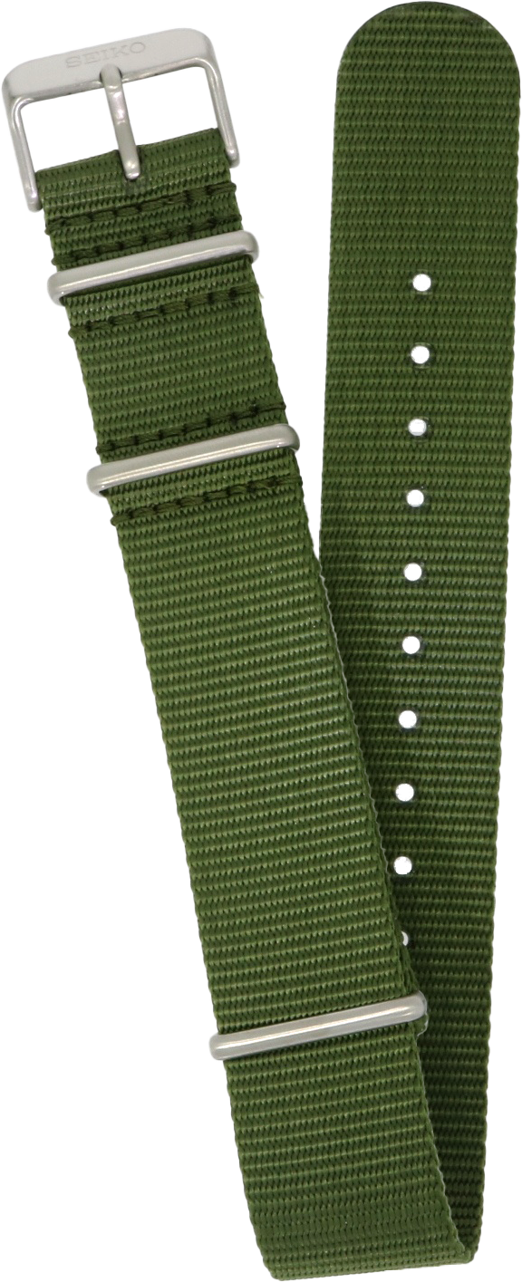 Seiko 5 Sports Canvas Strap Green 22mm SP19071H