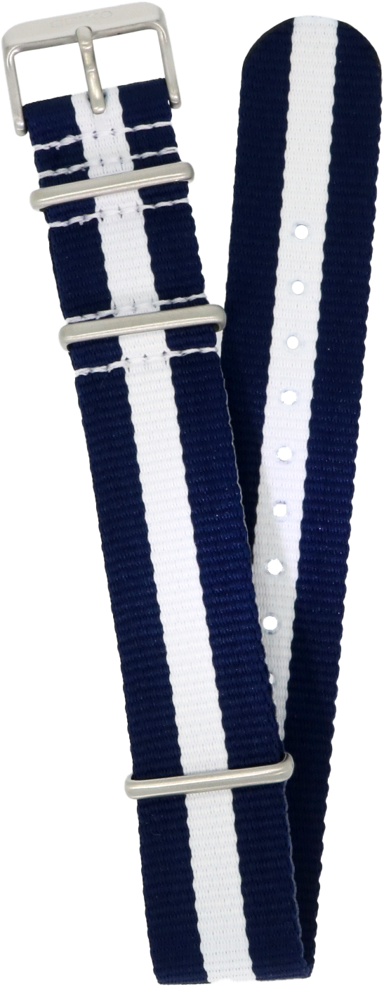 Seiko 5 Sports Canvas Strap Navy White 22mm SP19073H