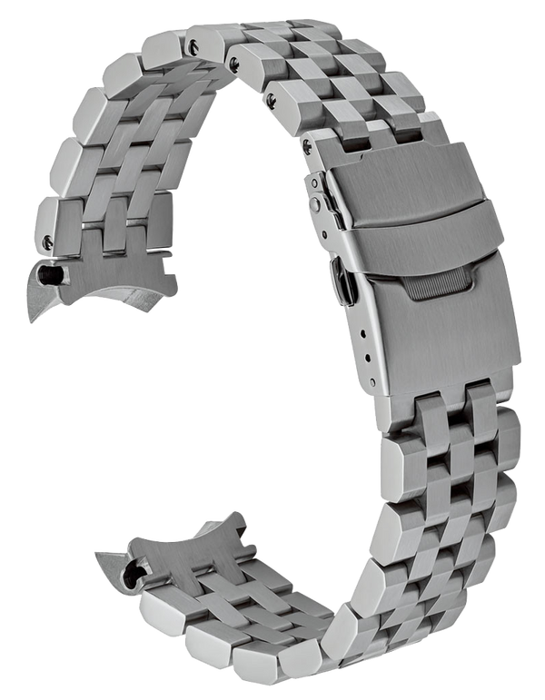 Islander Watch 22mm Brushed Angular Bracelet for Seiko SKX007 SKX009 #BRAC-15
